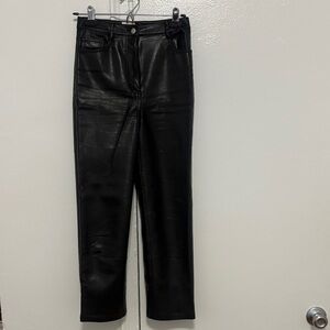 Aritzia - Wilfred Black Faux Leather Pants
